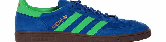 Spezial Blue/Green Suede Trainers