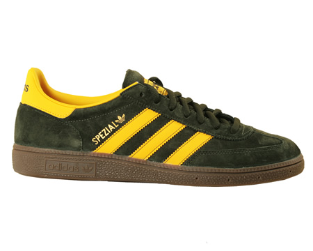 Adidas Spezial Green/Yellow Suede Trainers