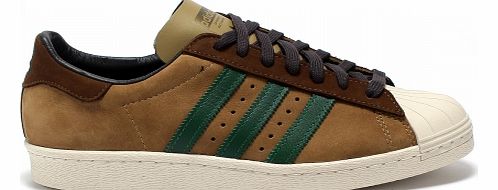 Superstar 80s Brown/Green Suede Trainers