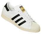 Adidas Superstar 80s White/Black/Cream Leather