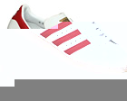Superstar 80s White/Red Leather Trainers