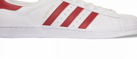 Adidas Superstar Foundation White/Red Leather