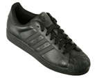 Adidas Superstar II Black Leather Trainers