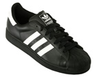 Adidas Superstar II Black/White Leather Trainers