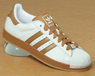 Adidas Superstar II White/Brown Leather Trainer