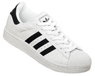 Adidas Superstar II White/Navy Leather Trainer