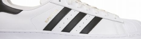 Adidas Superstar White/Black Leather Trainers