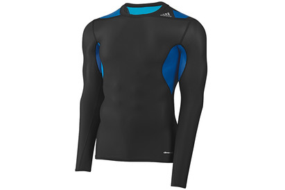 adidas Techfit Power L/S T-Shirt Black/Blue