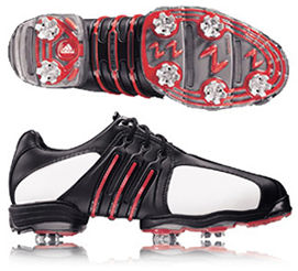 adidas Tour 360 Golf Shoe Black/White/Red