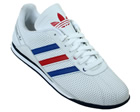 Adidas TR 2010 White/Blue/Red Leather Trainers