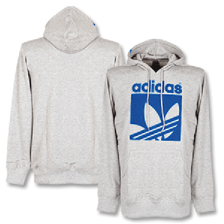 Adidas Trefoil Hooded Top - Grey/Blue