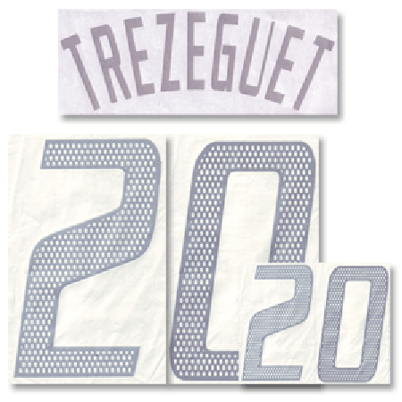 Adidas Trezeguet 20 02-03 France Home Official Name and