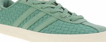 Adidas Turquoise Gazelle 70s Woven Trainers