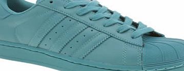 Adidas Turquoise Superstar Supercolor Trainers