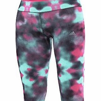 adidas Ultimate Fit Pant Allover Print Ladies Tights, Purple/Pink, M