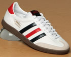 Adidas Universal White/Blue/Red Leather Trainers