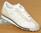 Vintage Turf White/White Leather Trainers