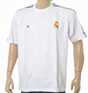 Adidas White T-Shirt with Printed Purple Logo