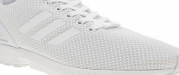 Adidas White Zx Flux Trainers