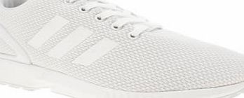 Adidas White Zx Flux Weave Trainers