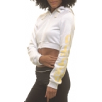 Adidas Womens Fuse Short Hoody White/Glow
