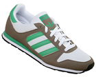 Adidas ZX 300 White/Green Material Trainer