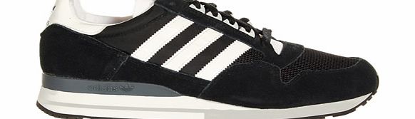 Adidas ZX 500 Black/White Material Trainers