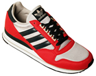 ZX 500 Red/Black/Grey Material Trainers