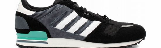 Adidas ZX 700 Black/White Suede Trainers