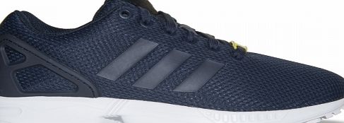 Adidas ZX Flux Navy/White Woven Trainers