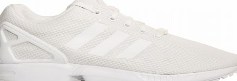 Adidas ZX Flux Triple White Woven Trainers