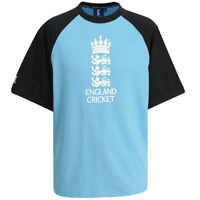 Admiral ECB Official England Cricket Raglan Logo T-Shirt