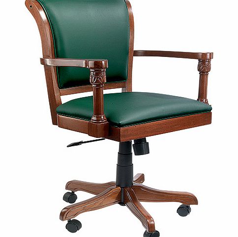 Italian Leather Office Chair - Green