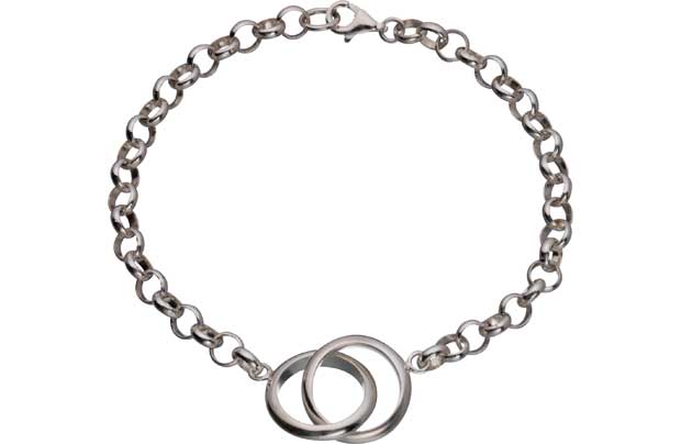 Adoration Sterling Silver Interlocking Bracelet