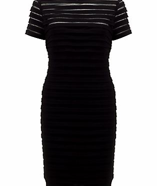 Adrianna Papell Partial Tuck Short Sleeved