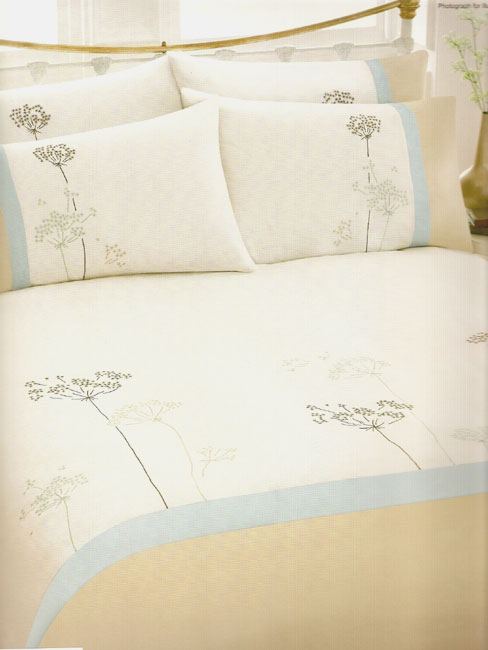 Adult Bedding Riva Mimosa Beige King Size Duvet Cover and 2