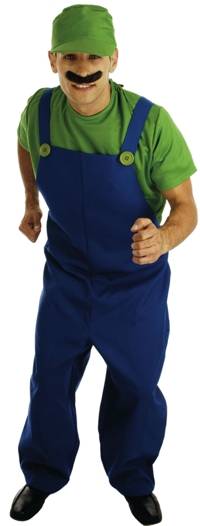 adult Costume: Plumbers Mate Green (Small)