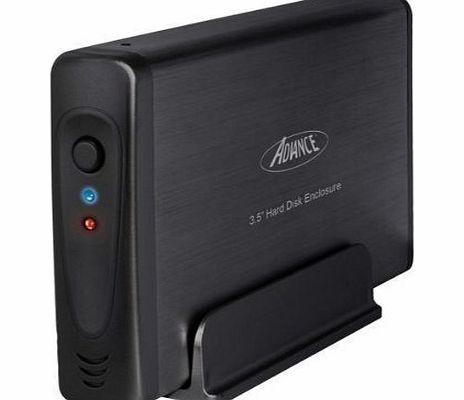Advance 3.5 inch External Hard Drive Case - Black
