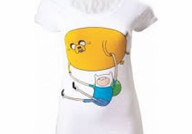 Adventure Time Finn and Jake Skinny T-Shirt Medium
