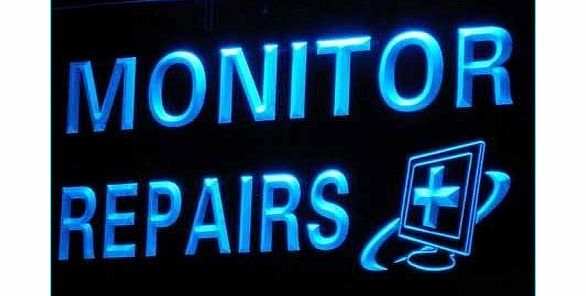 AdvPro Sign ADV PRO i207-b Monitor Repairs Computer Parts LED Light Sign