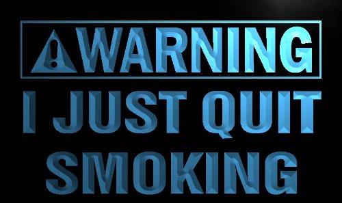 ADV PRO m926-b Warning I just Quit Smoking Neon Light Sign