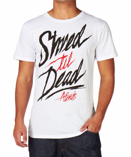 Afends Mens Afends Shred Til Dead T-Shirt - White