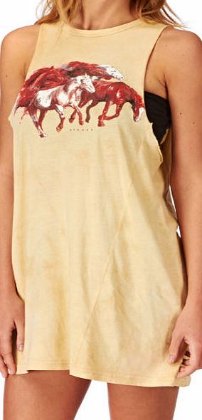 Afends Womens Afends Run Wild Dress - Tea Tie Dye