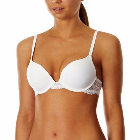 After Eden Single Boost Lace Push-Up Womens Bra White 30E