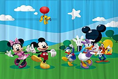 AG DESIGN  FCS xl 4307 Disney Mickey Mouse Curtains for Childs Bedroom