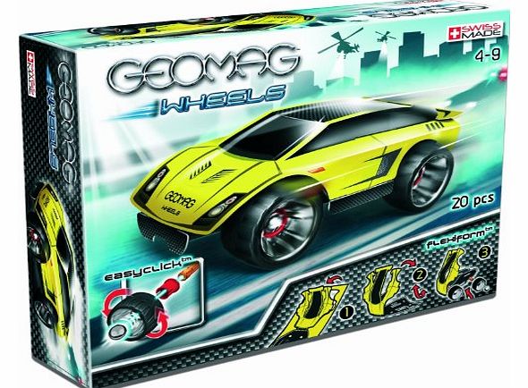 Geomag 20 Piece Sports Car Wheel Set (3887347)