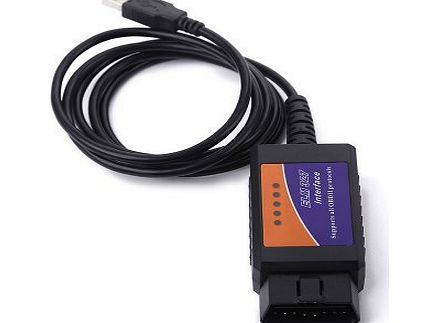 AGM USB Diagnostic Car Scanner Cable link with IOS Android PC (ELM327)
