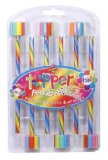 Hb Pencil and Eraser 6/Pk - Rainbow Design (D92454B)