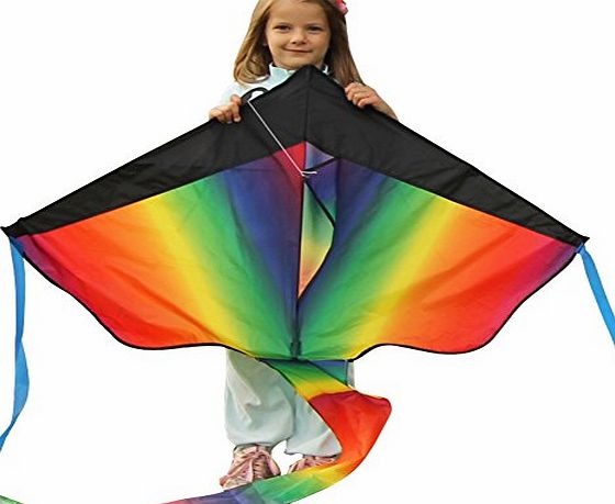 aGreatLife Huge Rainbow Kite For Kids - One Of The Best Selling Toys For Outdoor Games Activities - Good Plan For Memorable Summer Fun - This Magic Kit Comes With Lifetime Warranty amp; Money Back Guarantee