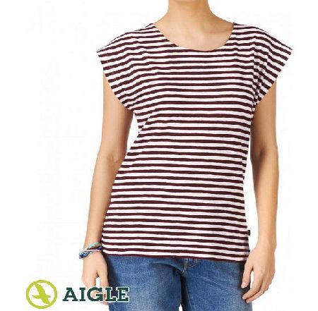 Aigle Womens Aigle Cartigny T-Shirt - Bordeaux